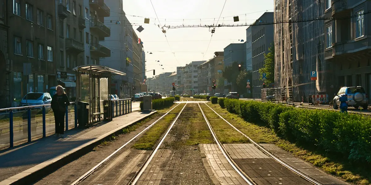 Tramvajske tračnice u gradskoj ulici